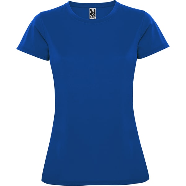 Γυναικείο Τεχνικό T-Shirt με Εκτύπωση NAMOW OLRACETNOM μπλε ρουά_printiq.gr
