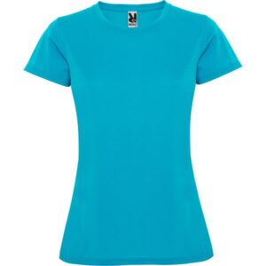 Γυναικείο Τεχνικό T-Shirt με Εκτύπωση NAMOW OLRACETNOM turquoise_printiq.gr