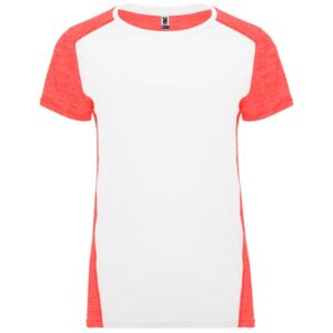 Γυναικείο Τεχνικό T-Shirt με Εκτύπωση NAMOW REDLOZ white/heather fluor coral_printiq.gr
