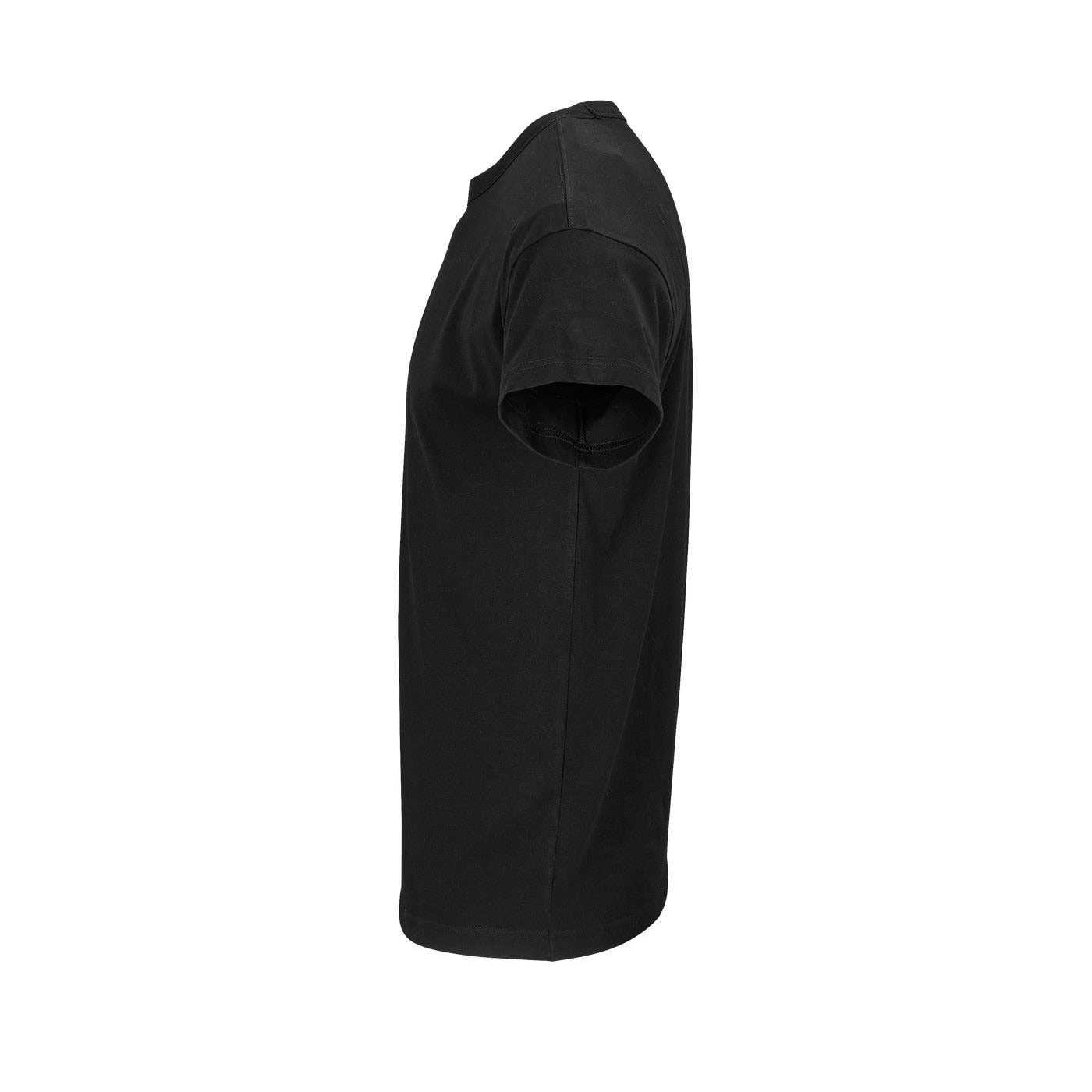 Oversized Μαύρο Ανδρικό T-Shirt με Εκτύπωση Υxob Men πλαϊνή όψη_printiq.gr