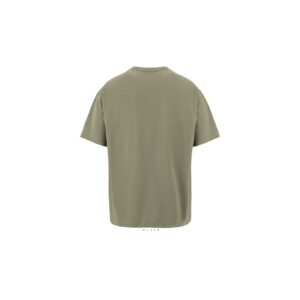 Oversized Χακί Ανδρικό T-Shirt με Εκτύπωση Υxob Men πίσω όψη_printiq.gr