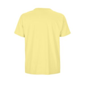 Oversized Ανοιχτό Κίτρινο Ανδρικό T-Shirt με Εκτύπωση Υxob Men πίσω όψη_printiq.gr