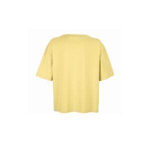 Oversized Ανοιχτό Κίτρινο Γυναικείο T-Shirt με Εκτύπωση Υxob Women πίσω όψη_printiq.gr