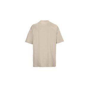 Oversized Μπεζ Linen Ανδρικό T-Shirt με Εκτύπωση Υxob Men πίσω όψη_printiq.gr