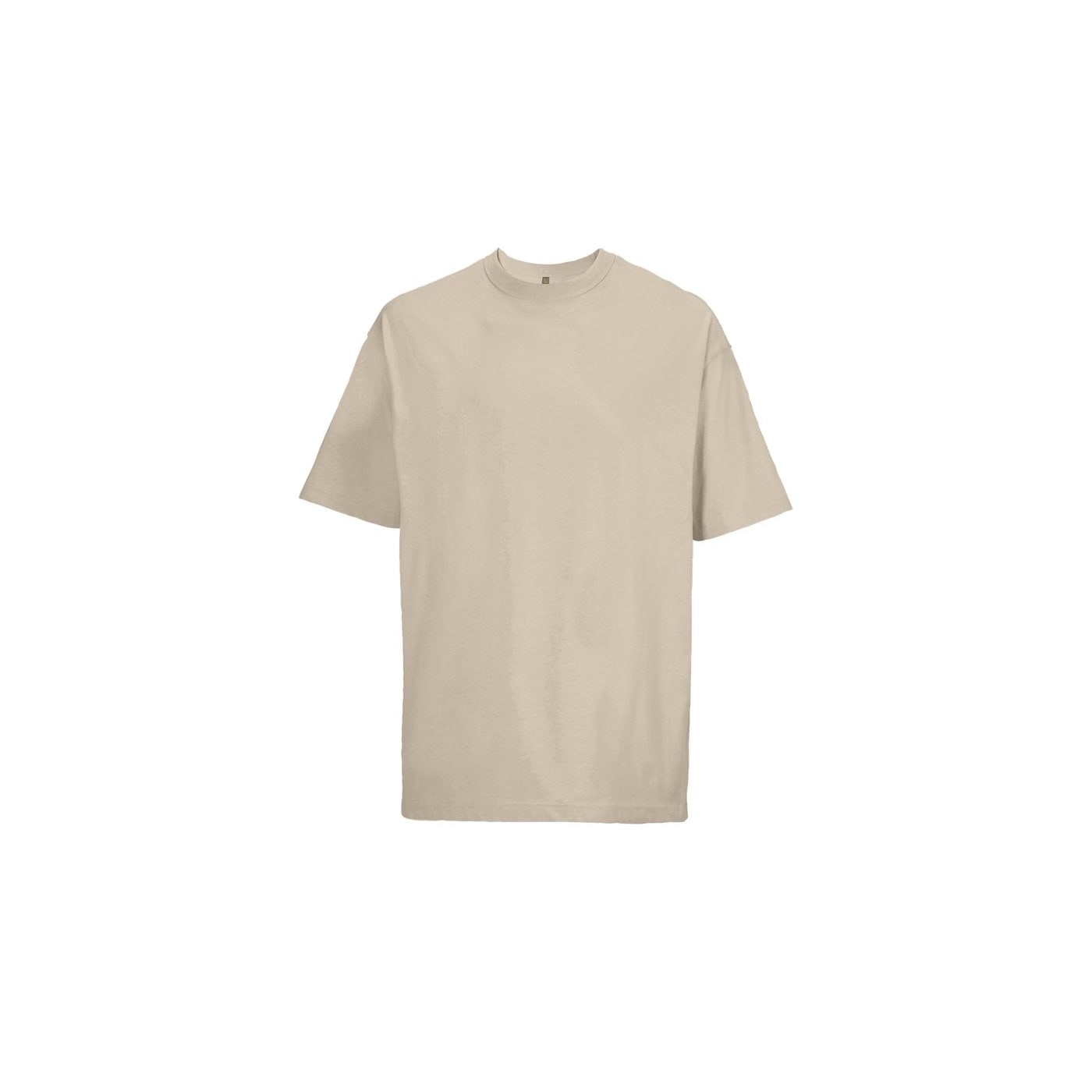 Oversized Μπεζ Linen Ανδρικό T-Shirt με Εκτύπωση Υxob Men_printiq.gr