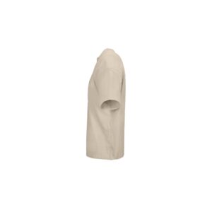 Oversized Μπεζ Linen Ανδρικό T-Shirt με Εκτύπωση Υxob Men πλαϊνή όψη_printiq.gr