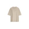 Oversized Μπεζ Linen Γυναικείο T-Shirt με Εκτύπωση Υxob Women_printiq.gr