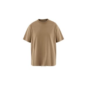 Oversized Καφέ Ανδρικό T-Shirt με Εκτύπωση Υxob Men_printiq.gr