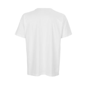 Oversized Λευκό Ανδρικό T-Shirt με Εκτύπωση Υxob Men πίσω όψη_printiq.gr