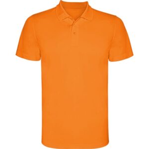 Τεχνικό Polo με Εκτύπωση AHZNOM fluor orange_printiq.gr