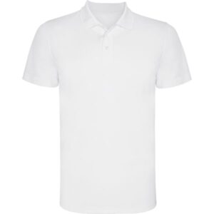 Τεχνικό Polo με Εκτύπωση AHZNOM λευκό_printiq.gr