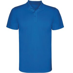 Τεχνικό Polo με Εκτύπωση AHZNOM μπλε ρουά_printiq.gr