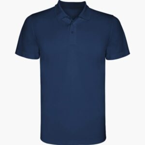 Τεχνικό Polo με Εκτύπωση AHZNOM μπλε σκούρο_printiq.gr
