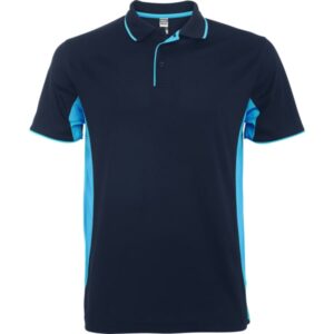 Τεχνικό Polo με Εκτύπωση OLEMTNOM navy blue/sky blue_printiq.gr