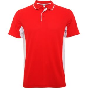 Τεχνικό Polo με Εκτύπωση OLEMTNOM red/white_printiq.gr