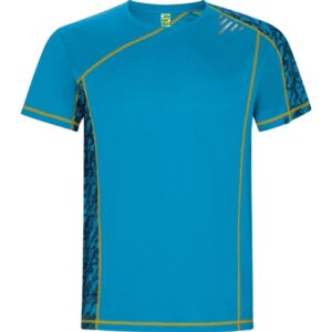 Τεχνικό T-Shirt με Εκτύπωση IHCOS turquoise run print_printiq.gr
