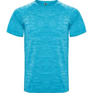Τεχνικό T-Shirt με Εκτύπωση NITSUA heather turquoise_printiq.gr
