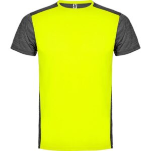 Τεχνικό T-Shirt με Εκτύπωση REDLOZ fluor yellow/heather black_printiq.gr