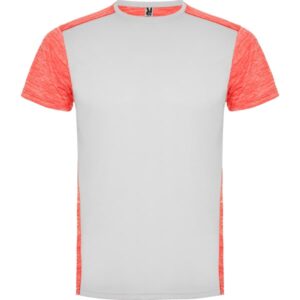 Τεχνικό T-Shirt με Εκτύπωση REDLOZ white/heather fluor coral_printiq.gr