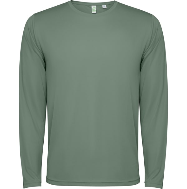 Τεχνικό T-Shirt με Εκτύπωση S/L LIROTSE laurel green_printiq.gr