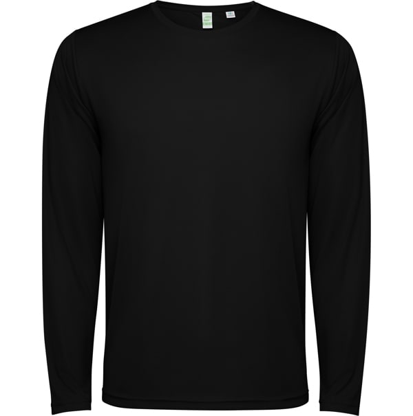 Τεχνικό T-Shirt με Εκτύπωση S/L LIROTSE μαύρο_printiq.gr