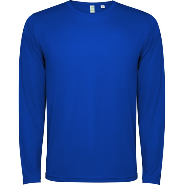 Τεχνικό T-Shirt με Εκτύπωση S/L LIROTSE μπλε ρουά_printiq.gr