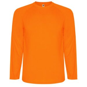 Τεχνικό T-Shirt με Εκτύπωση S/L OLRACETNOM fluor orange_printiq.gr