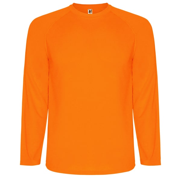 Τεχνικό T-Shirt με Εκτύπωση S/L OLRACETNOM fluor orange_printiq.gr