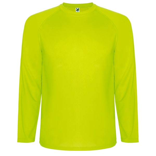 Τεχνικό T-Shirt με Εκτύπωση S/L OLRACETNOM fluor yellow_printiq.gr