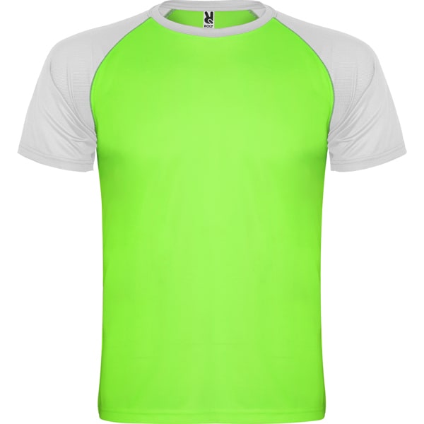 Τεχνικό T-Shirt με Εκτύπωση SILOPANAIDNI fluor green/white_printiq.gr