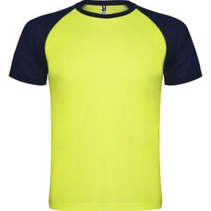 Τεχνικό T-Shirt με Εκτύπωση SILOPANAIDNI fluor yellow/navy blue_printiq.gr