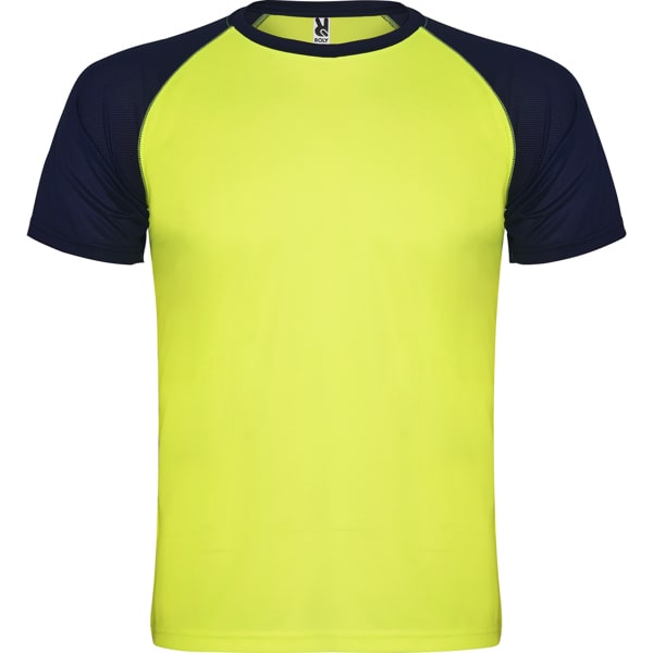 Τεχνικό T-Shirt με Εκτύπωση SILOPANAIDNI fluor yellow/navy blue_printiq.gr