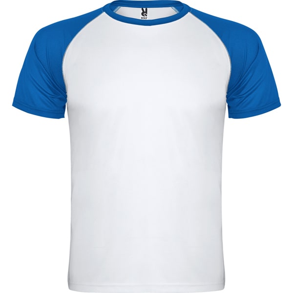 Τεχνικό T-Shirt με Εκτύπωση SILOPANAIDNI white/royal blue_printiq.gr