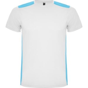 Τεχνικό T-Shirt με Εκτύπωση TIORTED white/turquoise_printiq.gr